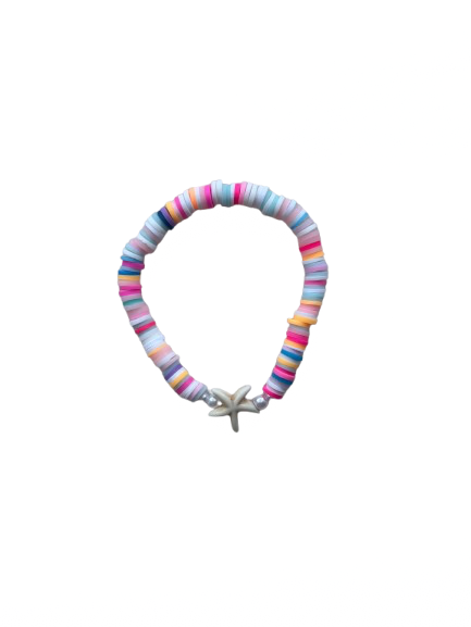 Colourful starfish bracelet